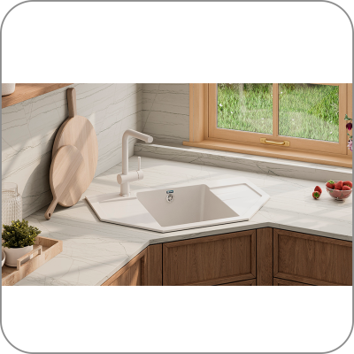 Мойка односекционная, мин. база 900 мм, U-609