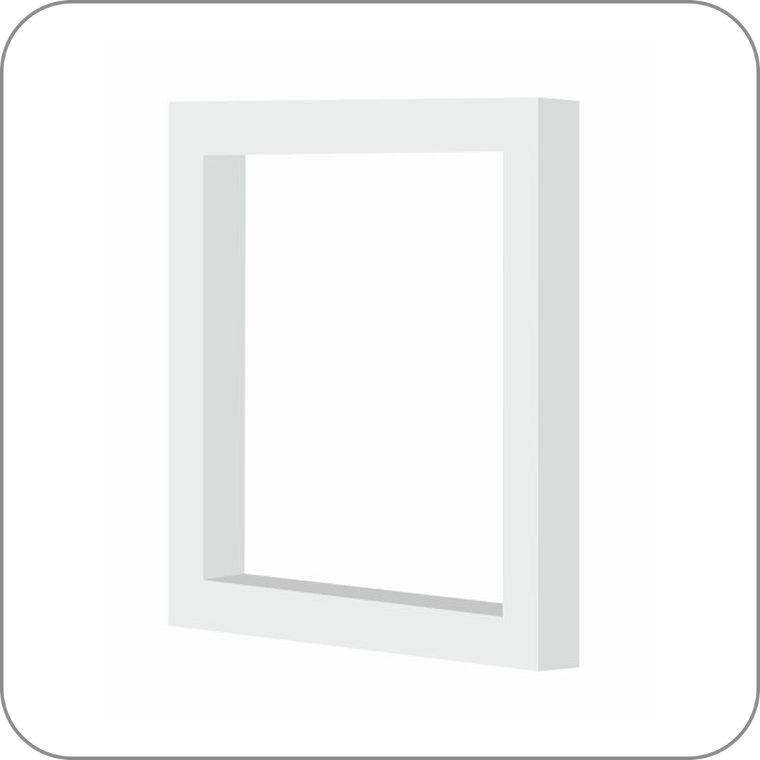  Полкодержатель LOFT  одинарный квадратный (Белый матовый, 240*240 арт. Q-0486 код 18-0004)    