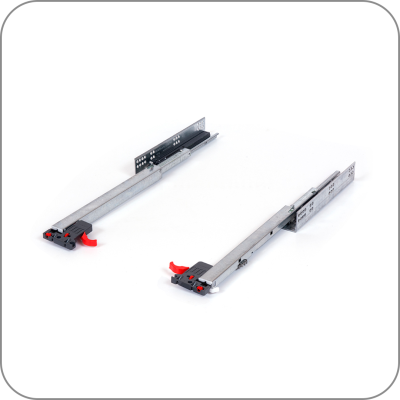 Направляющие Samet - SMART SLIDE, скрытого монтажа, полного выдвижения, PUSH to OPEN, без доводчика