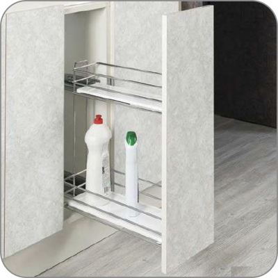 Бутылочница Starax 2-х уровневая, на Tandem направляющих Blum, с доводчиком, полное выдвижение