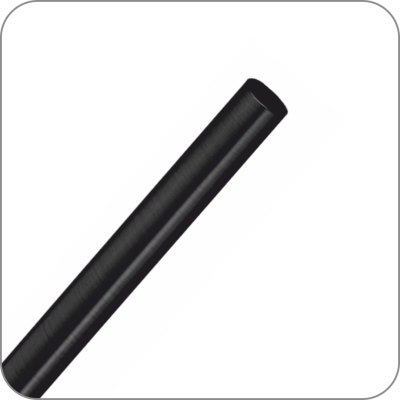 Труба Ø 16мм толщина стенки 1мм [1000 мм], (Черный матовый) Q-3388-1