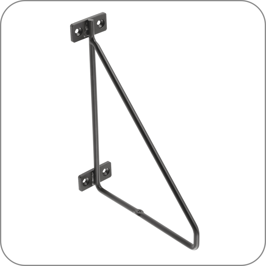  Полкодержатель GTV, ROD/BAR (BAR, черный матовый арт. PP-BAR-20M код 18-0071 арт. PP-BAR-20M код 18-0071)    