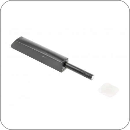 Толкатель накладной GTV Salto Nova длинный с магнитным окончанием, черный