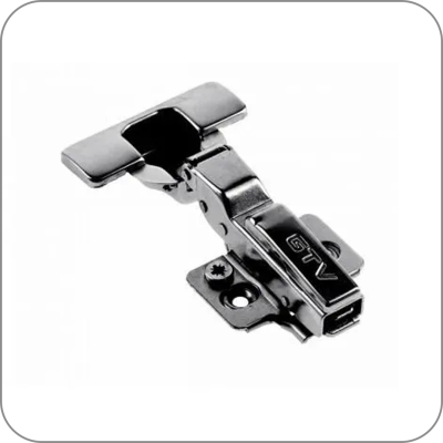 Петля GTV, SILENTO PRO, полунакладная, CLIP-ON, 3D, черный, саморез