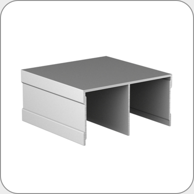 Направляющая верхняя одинарная серебро, 5,9м