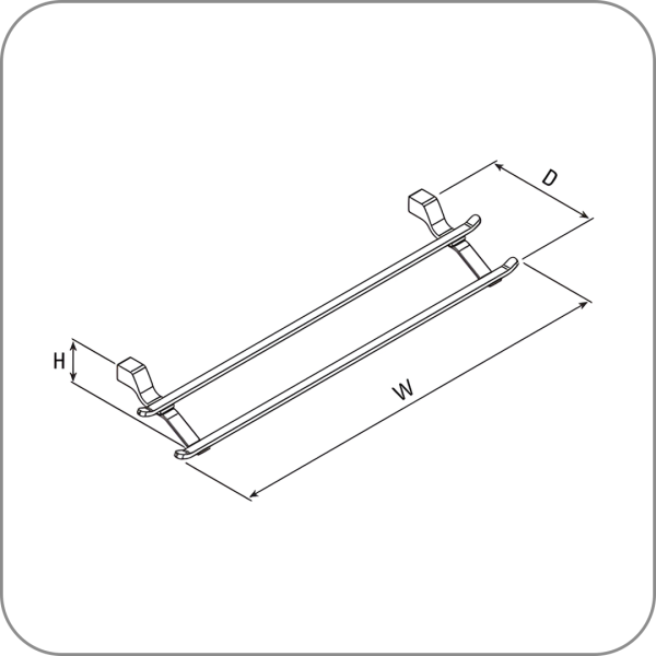 S-8810 Двойная полка для полотенца, Unique series
