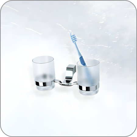 S-8804 Двойной стакан для зубных щеток