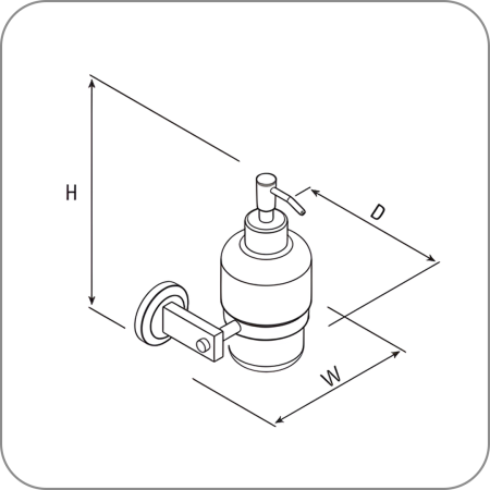 S-8703 Дозатор для жидкого мыла, Dream series