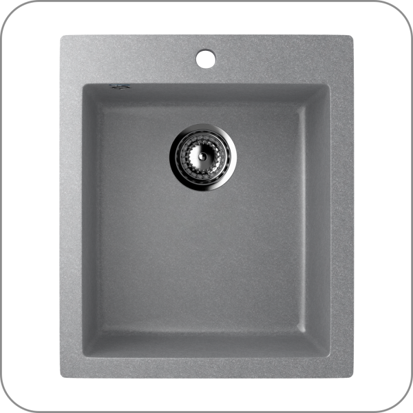 Мойка односекционная, мин. база 400 мм, U-404 (342 - Графитовый арт. U-404-342 код 31-0229)