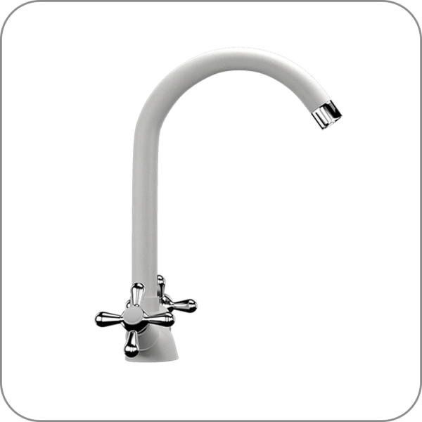 Смеситель, U-012 (341 - Ультра-белый арт. U-012-341 код 31-0496)