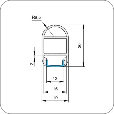 Профиль-штанга для LED подсветки (Черный арт. Q-5281 код )
