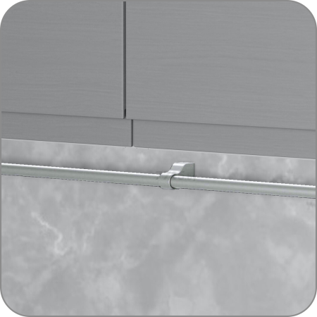 Крепление рейлинга, S-4085 (Хром), 20*20*50