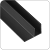 Угловая планка 4 мм (Черный матовый, 600 арт. Q-3514 код 9-0022)
