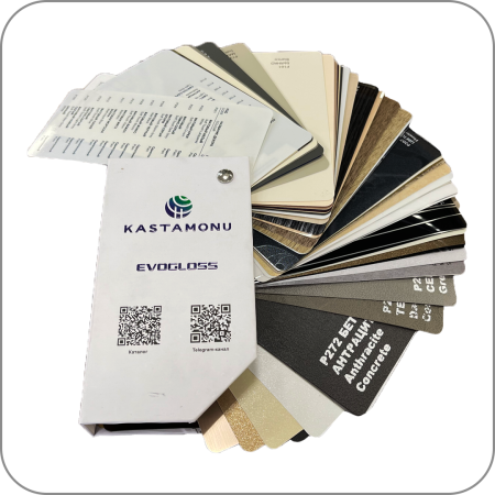 Образцы, Evogloss, пленка ПВХ, веер