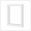 Полкодержатель LOFT  одинарный квадратный (Белый матовый, 240*240 арт. Q-0486 код 18-0004)