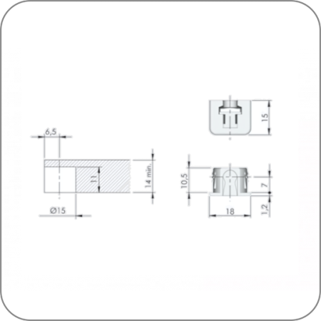 FLIPPER Полкодержатель (FLIPPER Полкодержатель Черный, без штока арт. Q-7326 код )