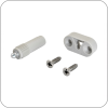 Полкодержатель скрытый J10-C (шток, ответная часть, 2 самореза) (Светло-серый арт. ЦБ-9737/1    код )