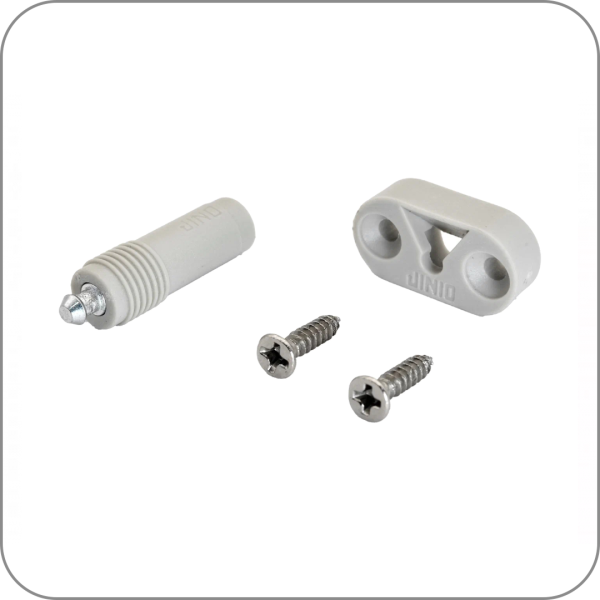 Полкодержатель скрытый J10-C (шток, ответная часть, 2 самореза) (Светло-серый арт. ЦБ-9737/1    код )