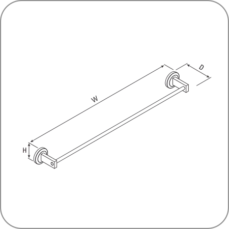 S-8710 Одинарная полка для полотенца, Dream series