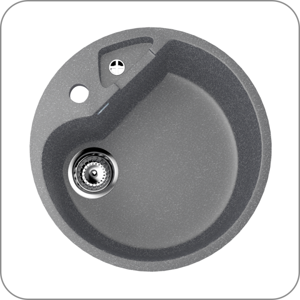 Мойка круглая, мин. база 500 мм, U-108 (309 - Темно-серый арт. U-108-309 код 31-0094)