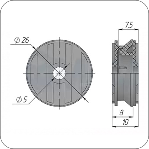  Крепление для панели, Discus     