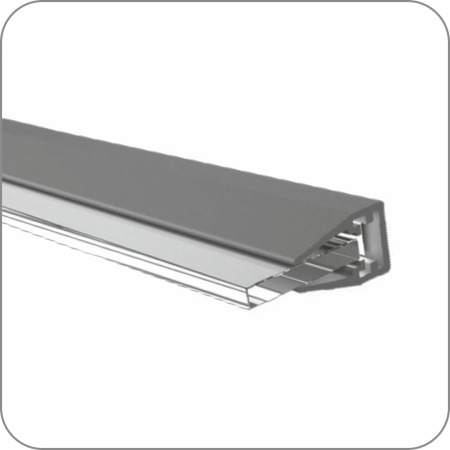 Алюмин. профиль для торц. подсветки стеклянных полок 4-6 мм (Алюмин. профиль для торц. подсветки стеклянных полок 4-6 мм арт. Q-4567 код 27-0061 арт. Q-4567 код 27-0061)
