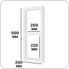 Полкодержатель LOFT  двойной квадратный (Белый матовый арт. Q-0485 код 18-0002)