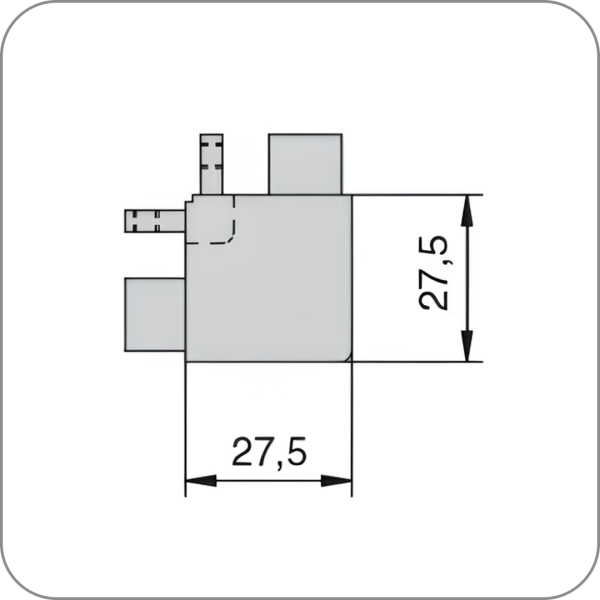 Уголок 90 гр. внешний Eco2 GOLA для С - обр. профиля (Золото арт. Q-7055 код 15-1112)