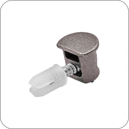 Полкодержатель J9-8 с фиксацией, скруглым основанием (Черный никель, арт. ЦБ-9736/2 код )