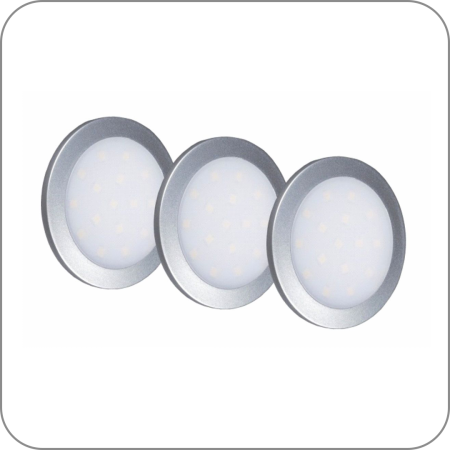 Комплект светильников 3 шт LED Palis-19, 1,3 W (4000 Дневной арт. Q-0508 код 27-0005)