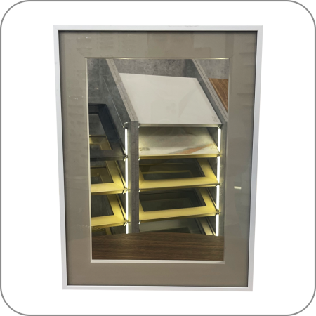 Образцы, Таурус, Фасад из ал.профиля со стеклом, 300х400, в ассортименте