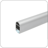 Профиль-штанга для LED подсветки (Серебро арт. Q-4563 код 23-0091)