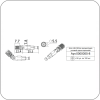 JINIO, Шток эксцентрика односторонний угловой J6-8 (Односторонний угловой J6-8 арт. Q-9733/5)