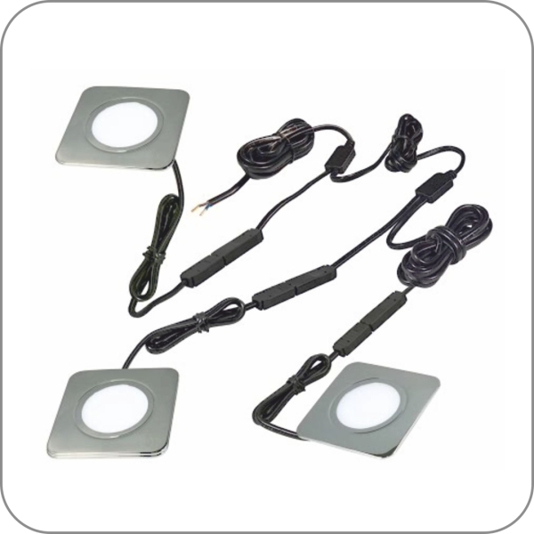 Комплект светильников 3 шт LED Polus-К, 4 W (4000 Дневной арт. Q-0513 код 27-0011)