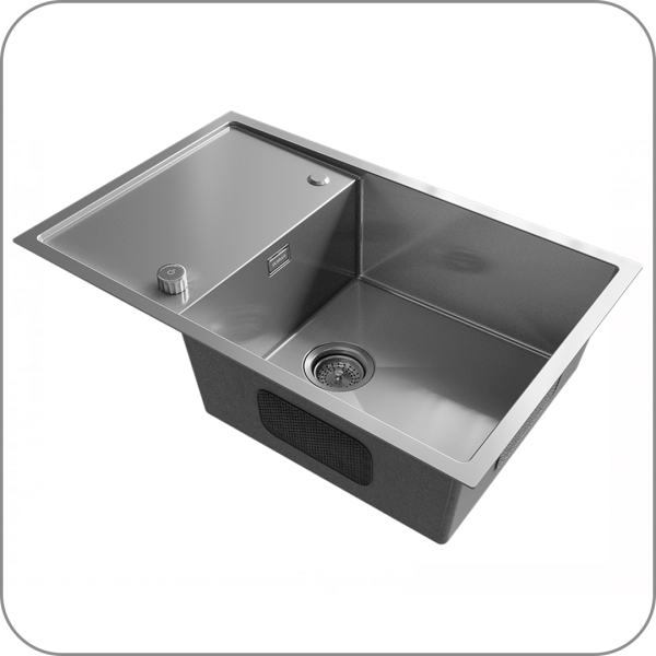 Мойка STEEL из пищевой стали, 780 х 500 (Silk brush арт. STEEL 780х500 код )