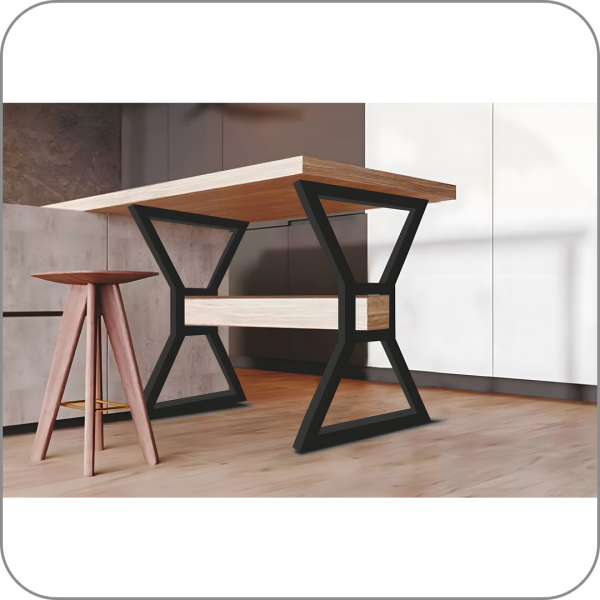 Опора LOFT "Йота", профиль 60*30*2 (Черный матовый, 725*595*595 арт. Q-6053 код 16-0073)