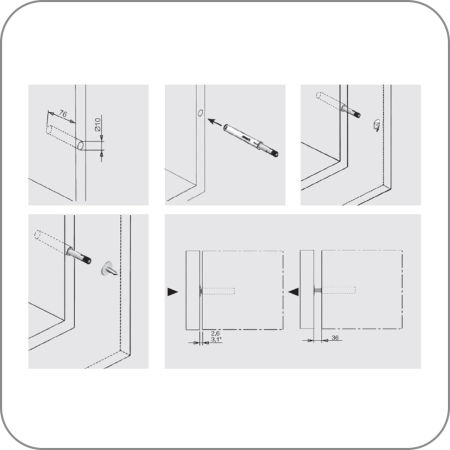 Толкатель длинный Samet, P20, серый