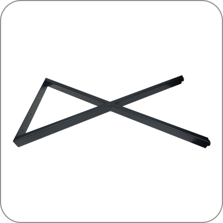 Опора LOFT X-образная "Бета", профиль 60*30*2 (Черный матовый, 1070*530*595 арт. Q-4952-1 код 16-0053)