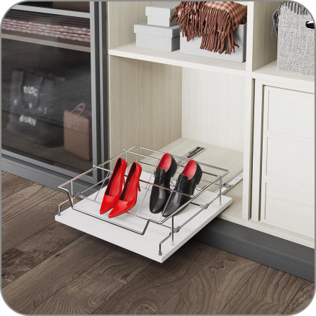 Обувница выдвижная STARAX, с нижн.креп., с доводчиком