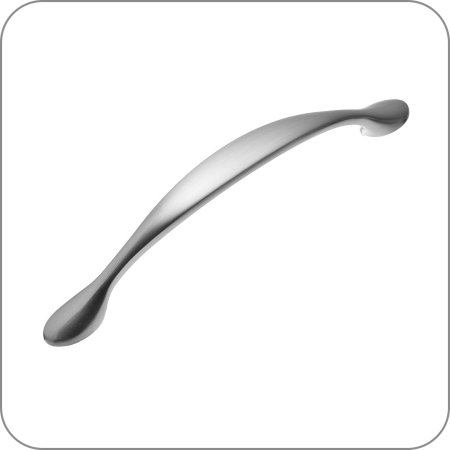 Ручка CAMAIO (Шлифованная сталь, 128 арт. UZ-CAMAI-128-06 код 15-0365)