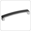 Ручка MONZA (Черный/Хром, 160 арт. UZ-MONZA160-20 код 15-0248)