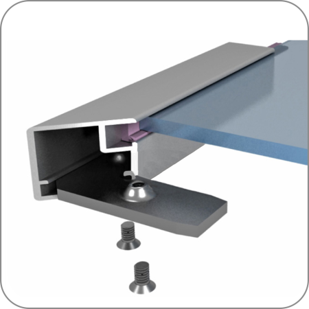 Алюминиевый профиль рамочный узкий F1-17 (Шампань арт. F1-17 код 28-0055 арт. F1-17 код 28-0055)