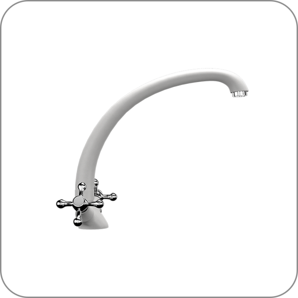 Смеситель, U-013 (341 - Ультра-белый арт. U-013-341 код 31-0507)