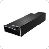 Алюминиевый профиль рамочный F1-19 (Черный крац. (brush) F1-19 (5,4м) DE0834.VP540.BKBAN.CJ арт. F1-19 код DE0834.VP540.BKBAN.CJ арт. F1-19)