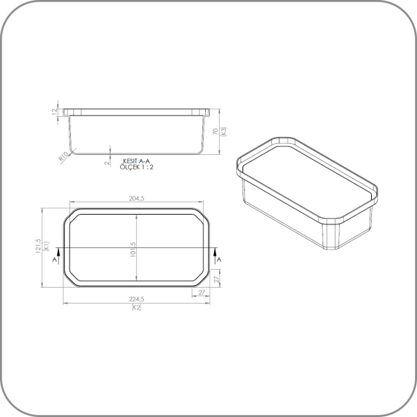 Ведро для мусора Starax, в базу 400 мм, Starax Large Basket, 24л