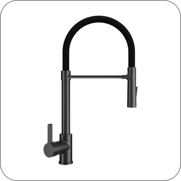 Смеситель, U-024 (344-Ультра-черный арт. U-024-344 код 31-0533)