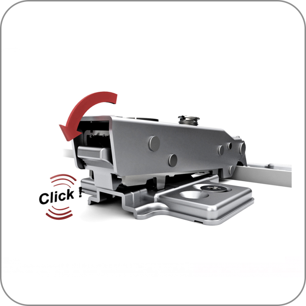 Петля Samet, модель MASTER беспружинная 3D, Накладная, саморез