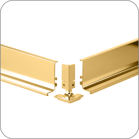 Уголок 90 гр. внешний Eco2 GOLA для L- обр. профиля (Золото арт. Q-7049 код 15-1111 арт. Q-7049 код 15-1111)