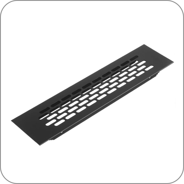 Вентиляционная решетка GTV, алюминиевая (Черный, 60*245 арт. KK-W60245-M2 код )