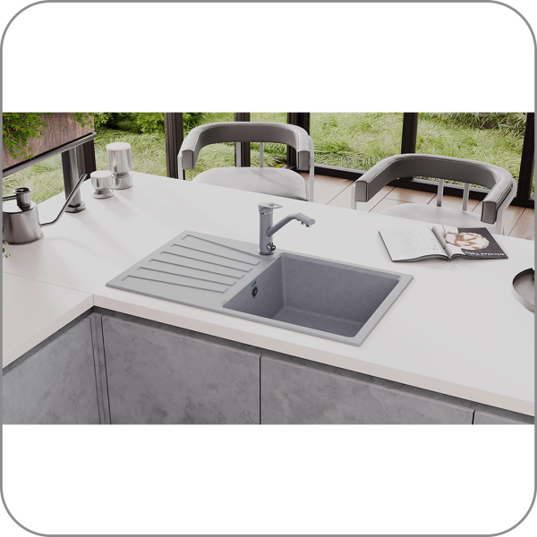 Мойка односекционная, мин. база 500 мм, U-703